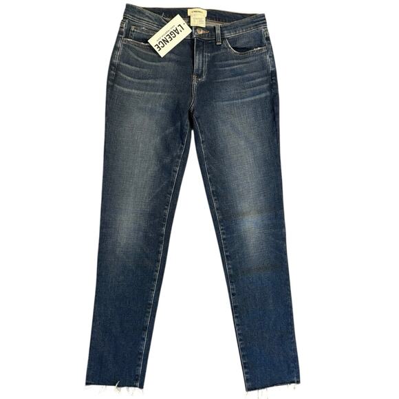 L’AGENCE El Matador Slim Jeans Frayed Hem Mid Rise Cropped Size 25 NWT - Picture 2 of 4